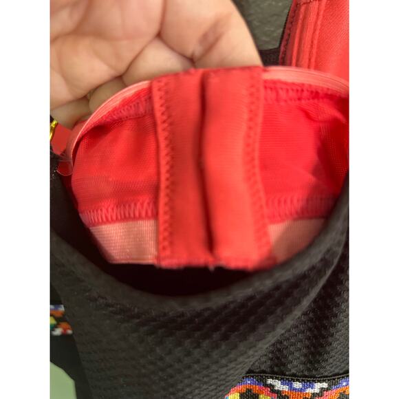 Swim by Cacique Tankini 42D Black Aztec Halter Balconette Underwire Swimsuit Top - Picture 8 of 11
